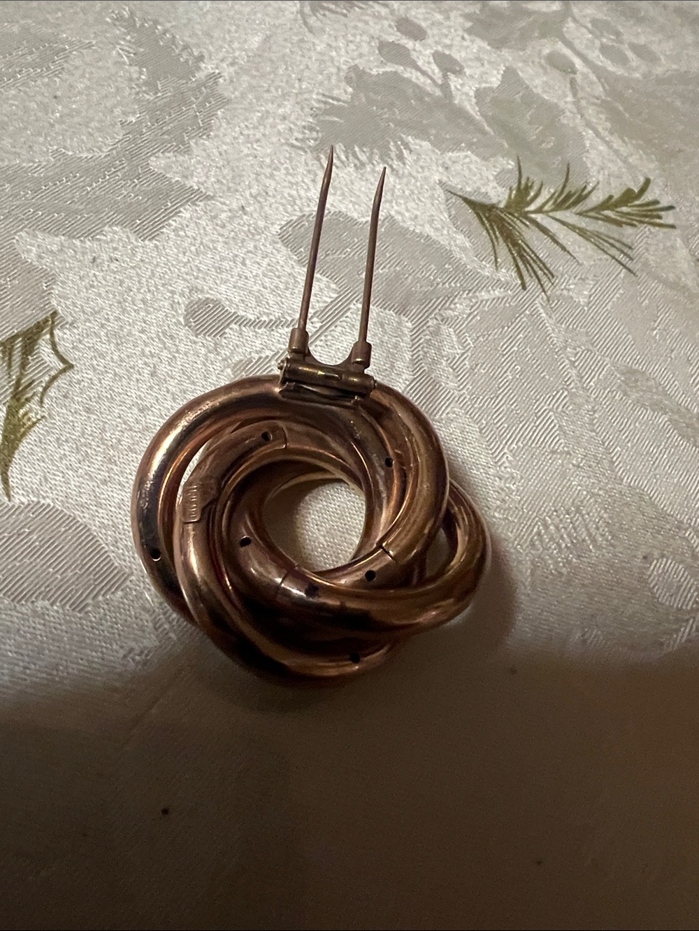 Vintage-Style Rose Gold Twist Drop Earrings - Women Jewelry